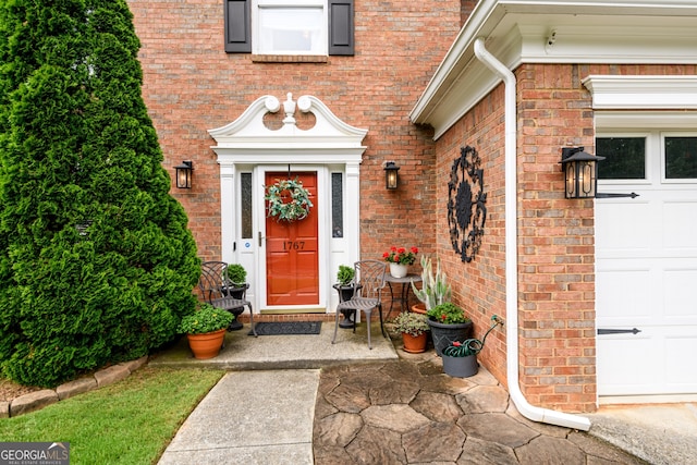 1767 Tidewell Trce, Lawrenceville, GA 30043 - property entrance featuring brick siding