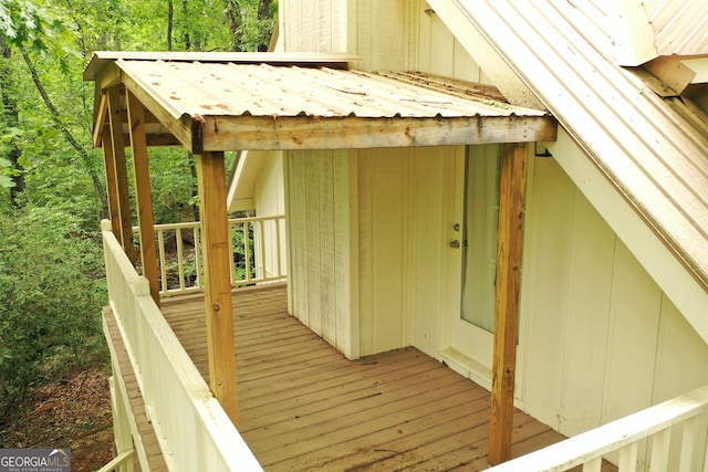 317 Running Deer Rd, Cleveland, GA 30528 - view of wooden terrace