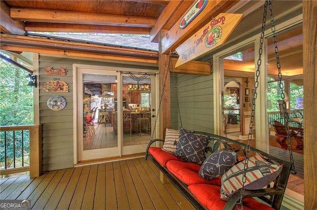 186 Wolverine Dr, Waleska, GA 30183 - view of deck