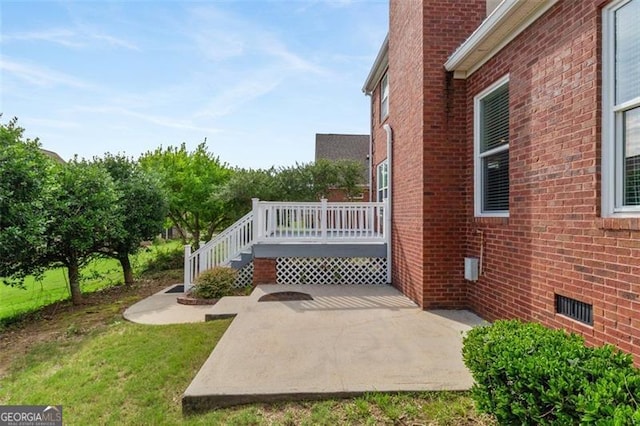 1979 Spivey Vlg, Jonesboro, GA 30236 - view of patio featuring a deck