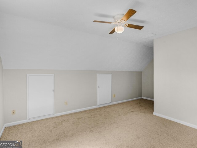 404 Northwind Pl, Stockbridge, GA 30281 - bonus room with carpet floors, lofted ceiling, and a ceiling fan