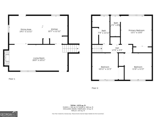 58 6th Ave W, Dallas, GA 30157 - view of property floor plan