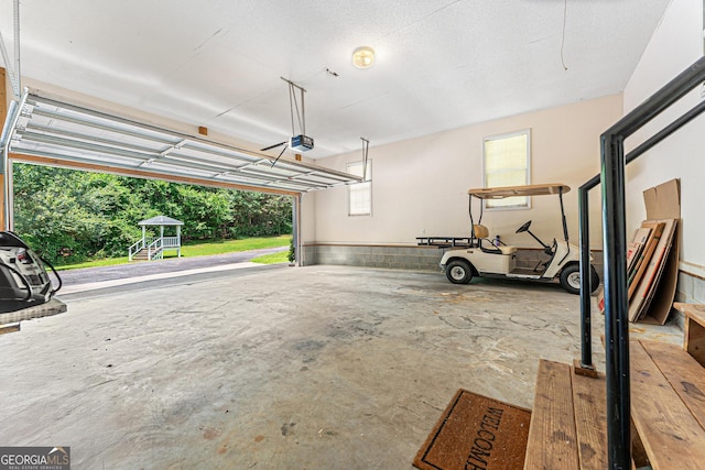 665 Center Of The World Rd, Canon, GA 30520 - garage featuring a garage door opener