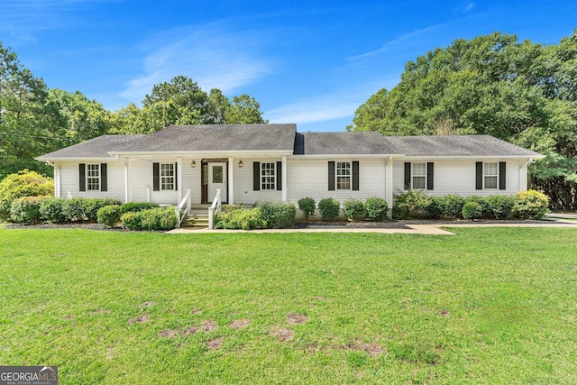 665 Center Of The World Rd, Canon, GA 30520 - single story home with a front yard