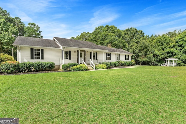 665 Center Of The World Rd, Canon, GA 30520 - single story home with a front yard