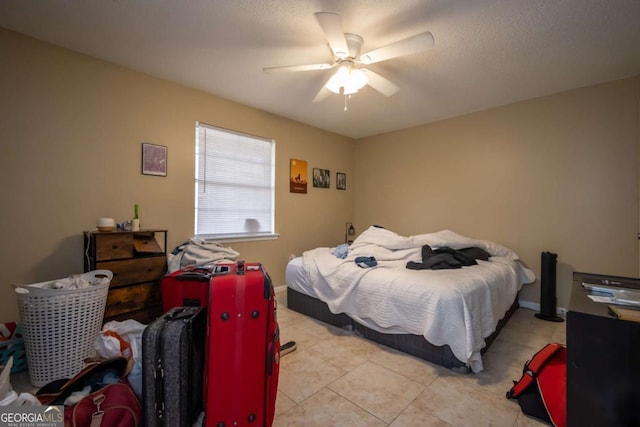 2165 Milledge Ave Unit F4, Athens, GA 30605 - bedroom featuring light tile patterned floors and a ceiling fan