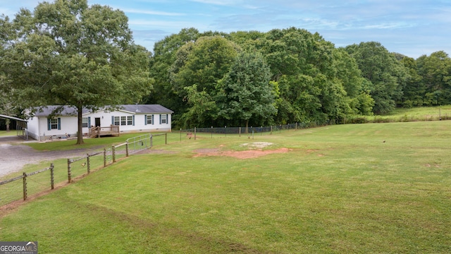 319 Aderhold Rd, Carnesville, GA 30521 - view of yard featuring a deck