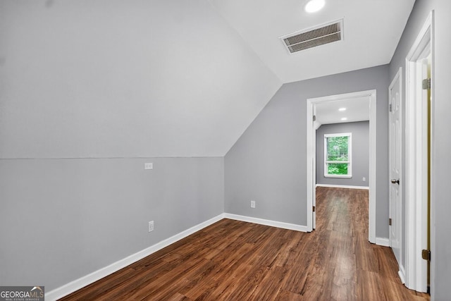 352 Grayson Trl, Hogansville, GA 30230 - additional living space featuring dark wood finished floors, lofted ceiling, and recessed lighting