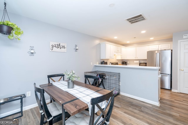 183 Venture Path, Hiram, GA 30141 - dining room featuring light wood-style floors and recessed lighting