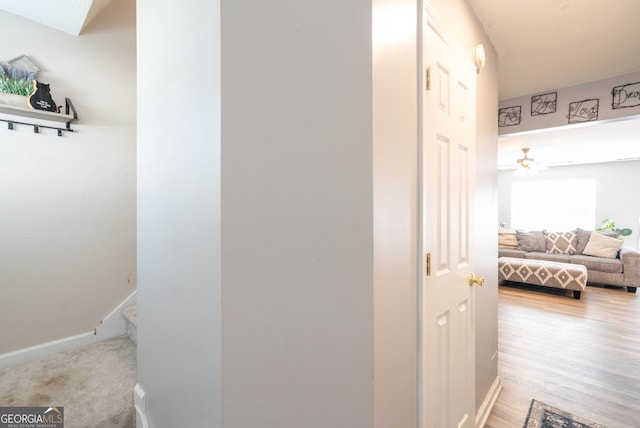 183 Venture Path, Hiram, GA 30141 - hallway with baseboards and light wood-style floors
