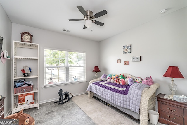 107 Topaz St, Calhoun, GA 30701 - bedroom with carpet floors and a ceiling fan