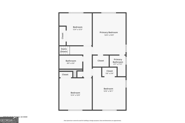 2571 Beech St, Morrow, GA 30260 - view of floor plan / room layout