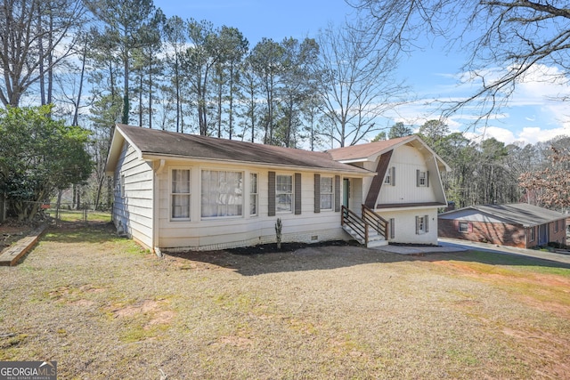 2511 Due W Cir NW, Kennesaw, GA 30152 - view of front of property featuring a shingled roof and crawl space