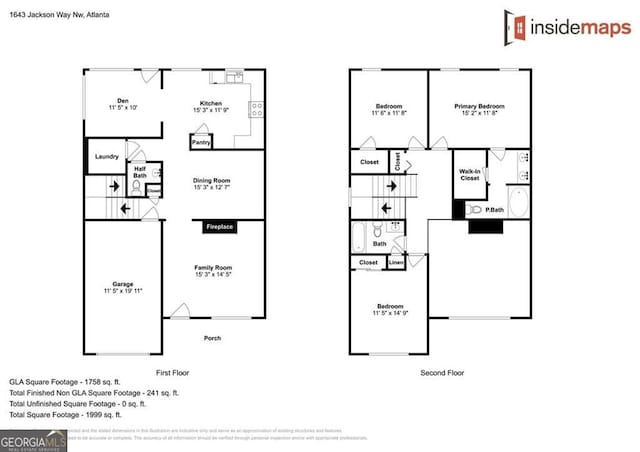 1643 Jackson Way, Atlanta, GA 30318 - view of home floor plan
