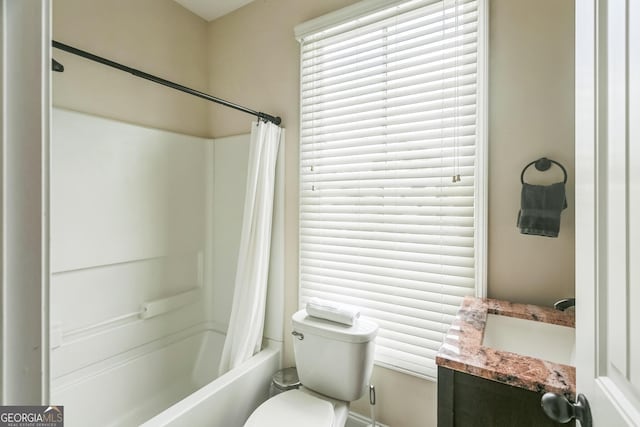 309 E 41st St, Savannah, GA 31401 - full bathroom featuring shower / tub combo with curtain and vanity