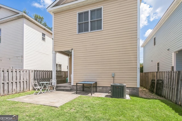 309 E 41st St, Savannah, GA 31401 - back of house with a patio area and a fenced backyard