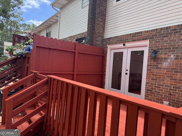 501 Carlton Rd Unit 3-D, Palmetto, GA 30268 - wooden deck featuring french doors