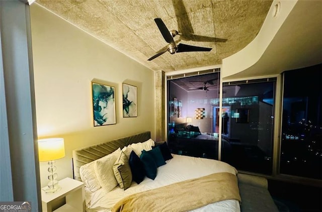 400 Peachtree St Unit 3412, Atlanta, GA 30308 - bedroom featuring a ceiling fan