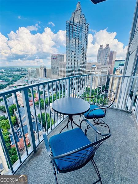 400 Peachtree St Unit 3412, Atlanta, GA 30308 - balcony featuring a city view