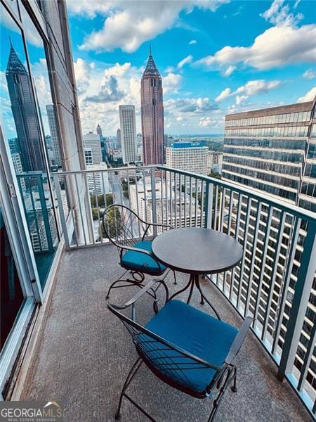 400 Peachtree St Unit 3412, Atlanta, GA 30308 - balcony featuring a city view