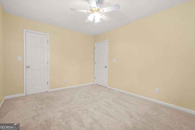 4211 Burnt Hickory Rd NW, Marietta, GA 30064 - carpeted spare room featuring a ceiling fan and baseboards