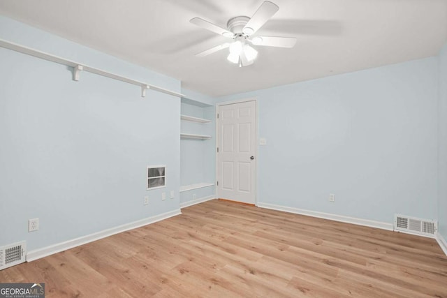 4211 Burnt Hickory Rd NW, Marietta, GA 30064 - empty room with ceiling fan and light wood-style flooring