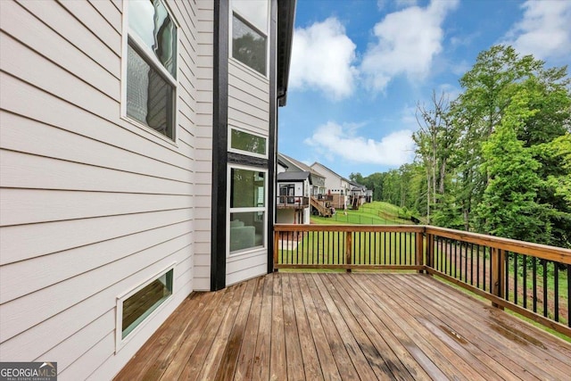612 Michigan Cir, Hoschton, GA 30548 - view of wooden deck