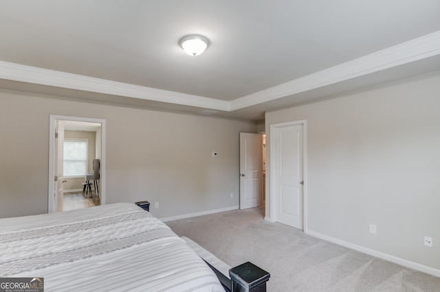 6841 Lancaster Xing, Flowery Branch, GA 30542 - bedroom with ornamental molding and light colored carpet