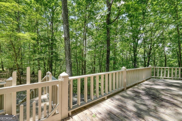 1203 Spring Cove Rd, Blairsville, GA 30512 - view of wooden terrace