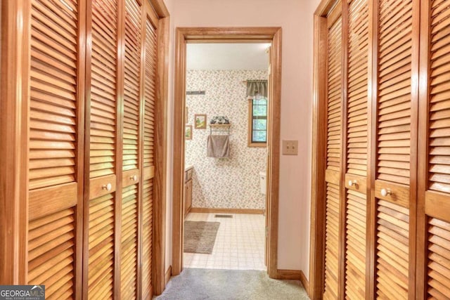 1203 Spring Cove Rd, Blairsville, GA 30512 - corridor featuring carpet flooring
