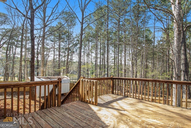 48 Glenhaven Ct, Douglasville, GA 30134 - view of wooden terrace
