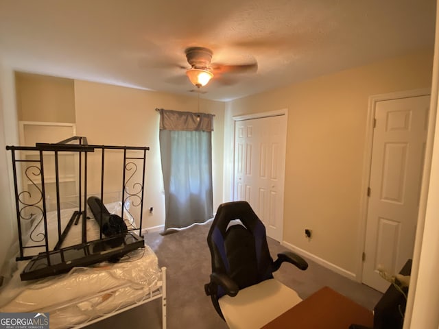 110 Waverly Way, Lagrange, GA 30240 - workout room with carpet flooring and a ceiling fan