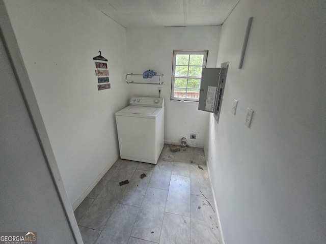 1048 Seals Rd, Dallas, GA 30157 - washroom with washer / clothes dryer and electric panel