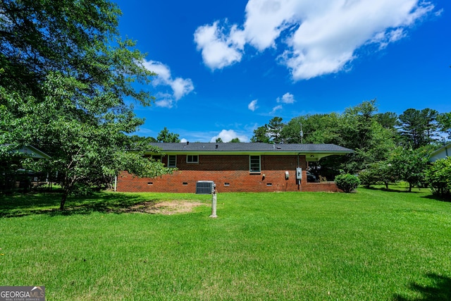 116 Preston Pl, Lagrange, GA 30241 - back of property featuring crawl space, a lawn, and brick siding