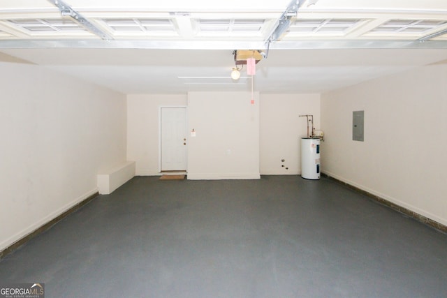 555 Flintlock Dr, Dacula, GA 30019 - garage featuring electric water heater and electric panel
