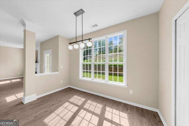 3559 Reservoir Pass, Acworth, GA 30101 - unfurnished dining area with plenty of natural light and wood finished floors
