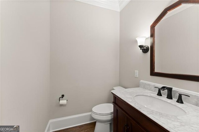 3311 Marina View Way, Gainesville, GA 30506 - bathroom with vanity and crown molding