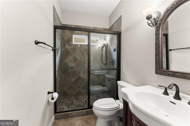3311 Marina View Way, Gainesville, GA 30506 - bathroom with vanity and a shower stall