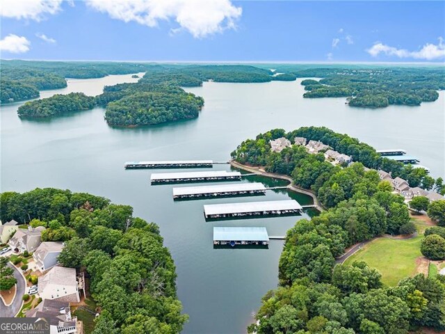 3311 Marina View Way, Gainesville, GA 30506 - aerial view of a large body of water and a heavily wooded area