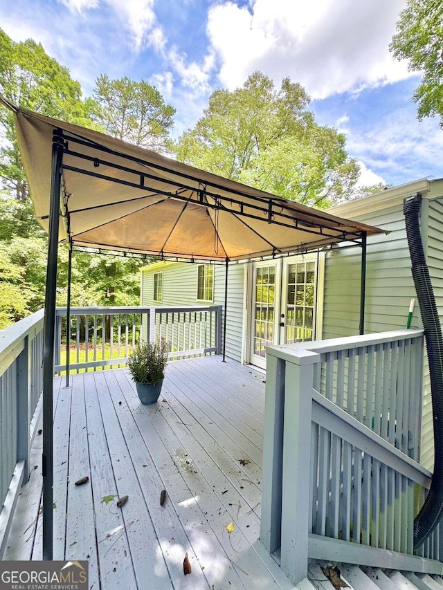 3544 Citrus Dr, Duluth, GA 30096 - wooden terrace featuring a gazebo
