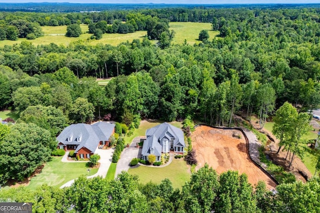 204 Pinehurst Way, Carrollton, GA 30116 - view from above of property with a heavily wooded area