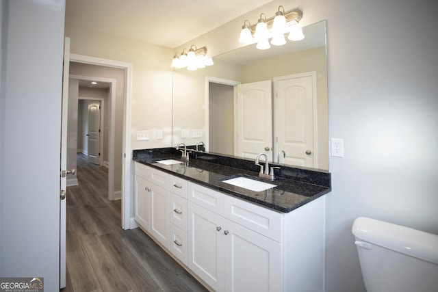 266 Patillo Rd, Jackson, GA 30233 - full bath featuring double vanity and wood finished floors