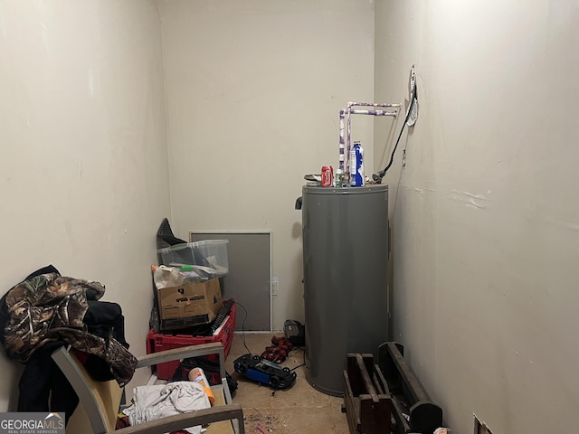 318 N St, Thomaston, GA 30286 - storage area with water heater