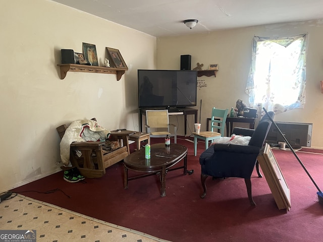 318 N St, Thomaston, GA 30286 - living area featuring carpet floors