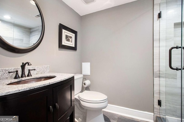 1379 Cambridge Ct NE, Brookhaven, GA 30319 - full bath featuring vanity, a stall shower, and tile patterned flooring