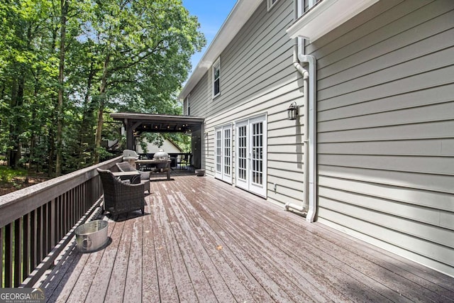 1379 Cambridge Ct NE, Brookhaven, GA 30319 - deck with french doors