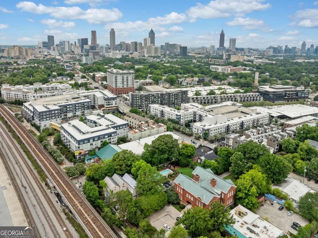 32 Walthall St NE Unit A, Atlanta, GA 30307 - aerial view of city skyline and a highway