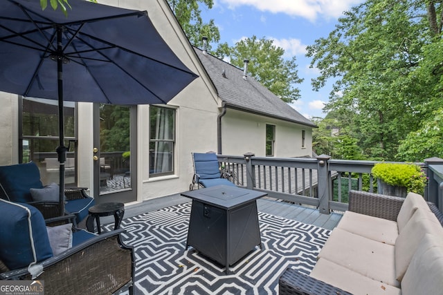 3648 Sope Creek Farm SE, Marietta, GA 30067 - view of patio with a wooden deck