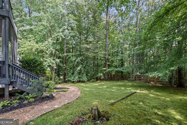 3648 Sope Creek Farm SE, Marietta, GA 30067 - view of yard featuring a forest view