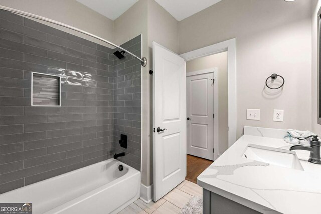 213 River Trl, Ball Ground, GA 30107 - bathroom featuring vanity and shower / washtub combination